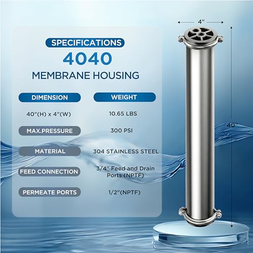 Reverse Osmosis 4040 Membrane Housing