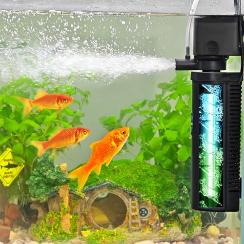 200GPH Aquarium Filter with 5W U
