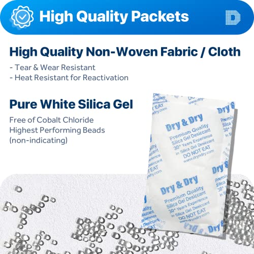 100 Gram [200 Packets] Silica Gel Packets Desiccants