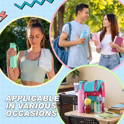 50 Pieces Reusable Plastic Water Bottles Bulk (50 Count)