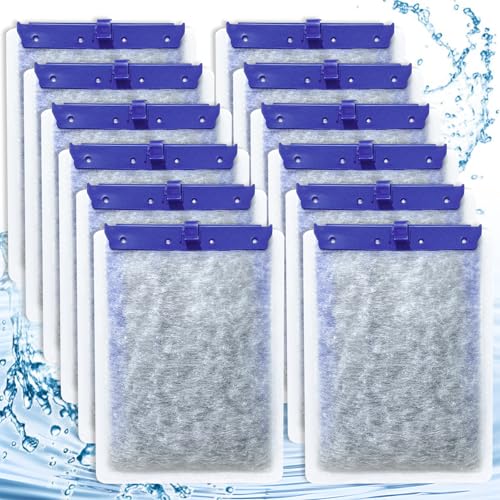12 Pcs Large Filter Cartridges Compatible with Tetra Whisper Bio (12 Ounce)