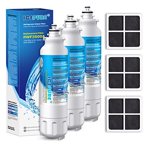Replacement for LG LT800P Water Filter and LT120F Air Filter (3 Count)