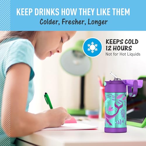 FUNTAINER Water Bottle with Straw