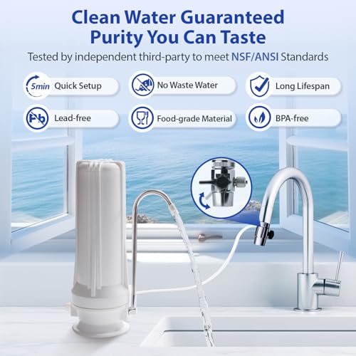 CKC1 NC Chloramine Removal Water Filter for Sink Faucet