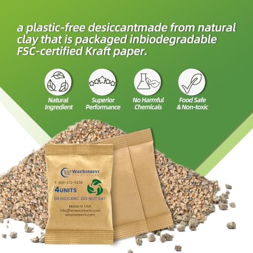 210 x 132g Kraft Clay Desiccant Packs