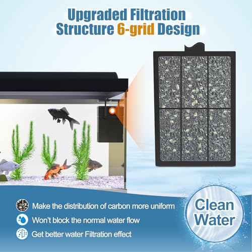 8 Pack PF L Filter Cartridges Compatible with Top Fin Silenstream PF20 (8 Count)