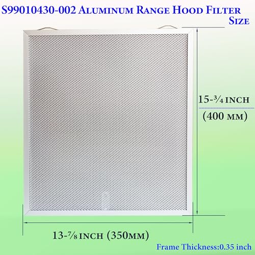 S99010430 002 Range Hood Filters Replacement 15.75" x 13.78" 2Pack (2 Count)