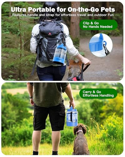 Large Dog Water Bottle Portable Bowl