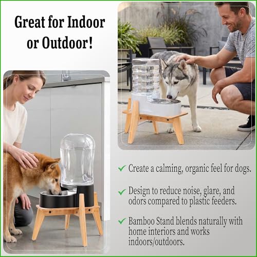Dog Water and Food Dispenser Stand for Large Dogs