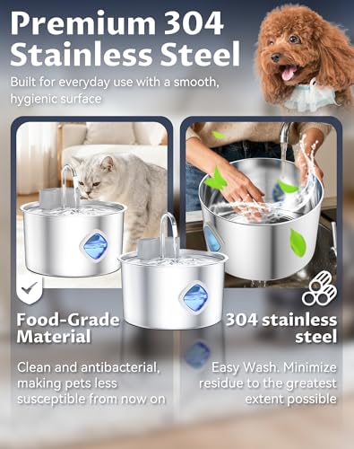Water Bowl Cordless Dog Water Fountain with Faucet