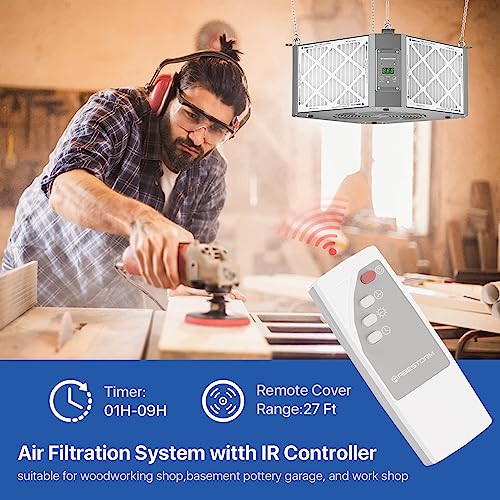 360 Degree Intake Air Filtration System for Woodworking (1350 CFM)