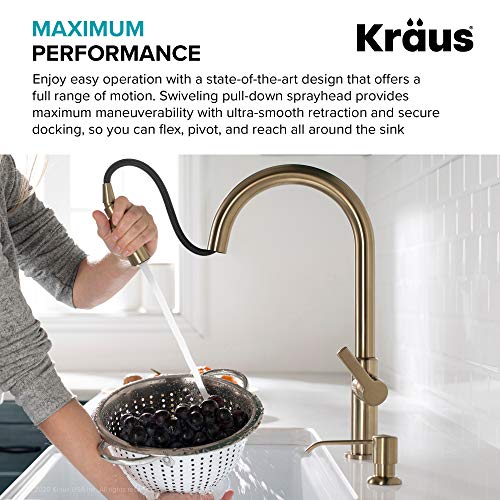 Matte Black Single Handle Pull Down Kitchen Faucet KPF