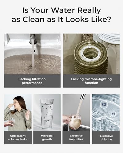 CTF-09 Dual-Stage Silver Ions Water Filter for Sink Faucet