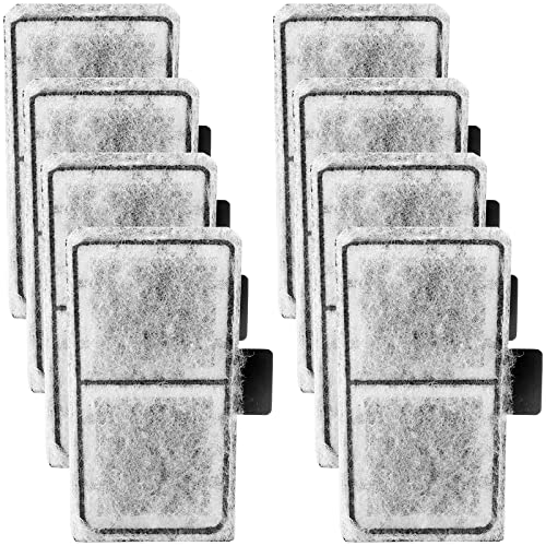 8 Pack Aquarium Filter Cartridge Replacement Fish Tank Filter Cartridge for Aquarium Internal Filter (8 Count)