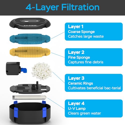 Pond Filter with Fountain Kits