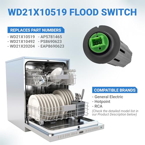 WD21X10519 Dishwasher Flood Switch Compatible with GE