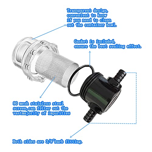 2PC RV Water Pump Filter (2 Count)