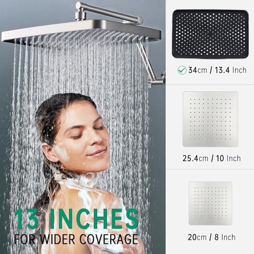 13 Inch Rain Shower Head with Handheld Combo