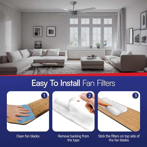 Ceiling Fan Air Filter (4 Count)