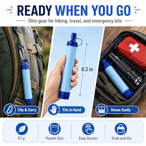 Water Filter Survival Filtration Portable Gear