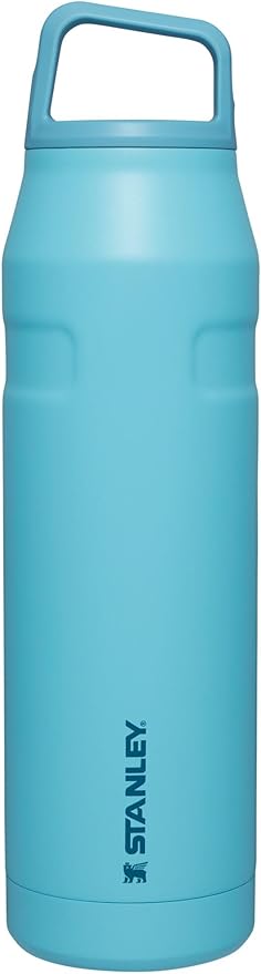 Stanley IceFlow Cap and Carry Water Bottle | Wide Mouth Twist Lid | Lightweight & Leakproof for Travel & Sports | Insulated Stainless Steel | BPA-Free