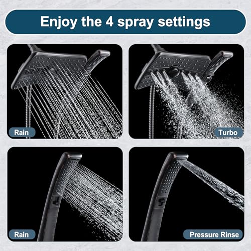 High Pressure Dual Shower Head Combo