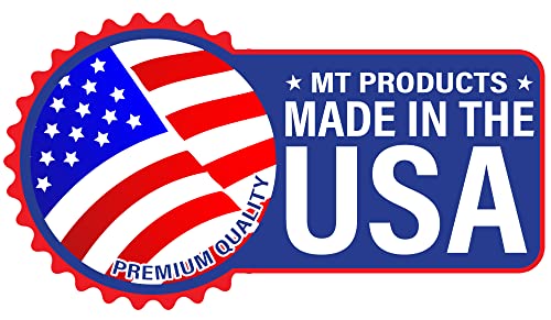 64 Oz HDPE Plastic Juice Bottles with Orange Tamper Evident Caps by MT Products (6 Count)