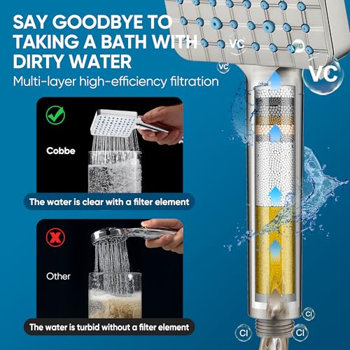 Filtered Shower Head with Handheld