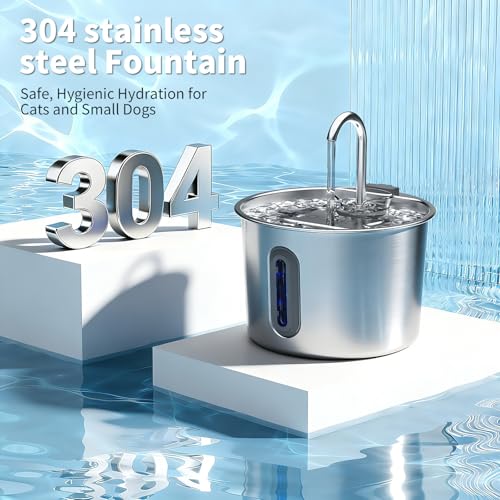 Stainless Steel Cat Fountain