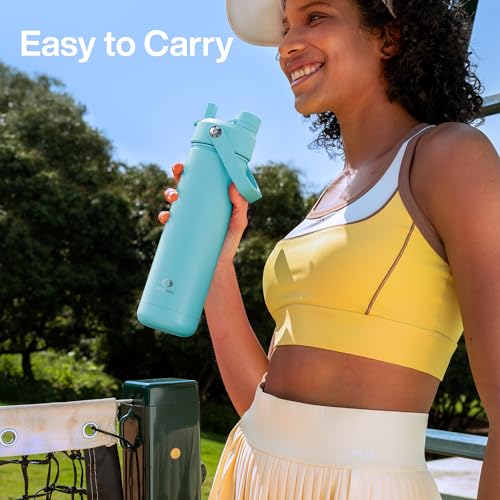 Insulated Water Bottle with Straw Stainless Steel Water Bottle