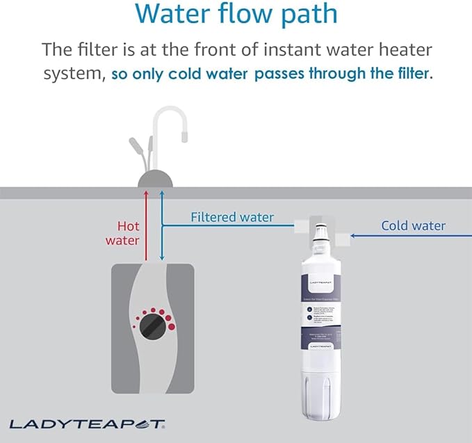 F-2000 Water Filter, Compatible With InSinkErator F-2000, F-1000, Water Filter Replacement (2 Pack)