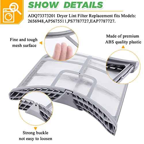 UPGRADED ADQ73373201 Lint Filter Assembly