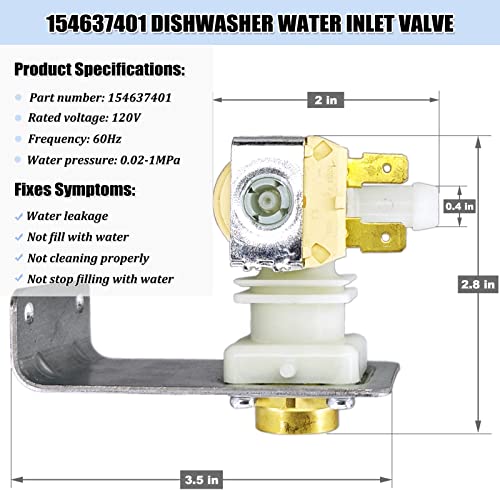 154637401 Dishwasher Water Inlet Valve