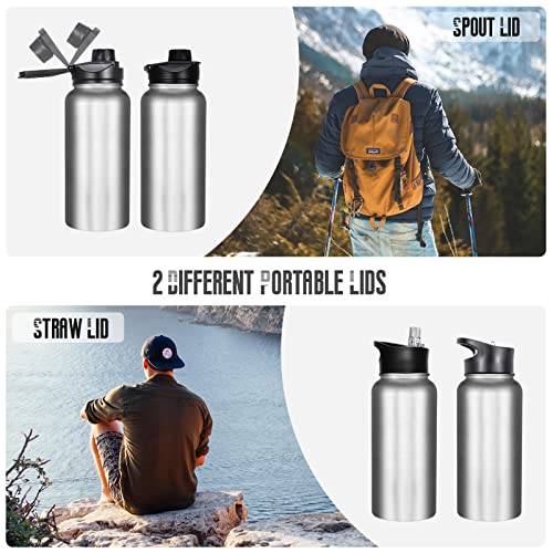 32 oz Insulated Water Bottle Bulk 8 Pack