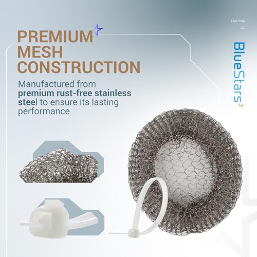 24 Pack Washing Machine Lint Traps with 24 Cable Ties (24 Count)