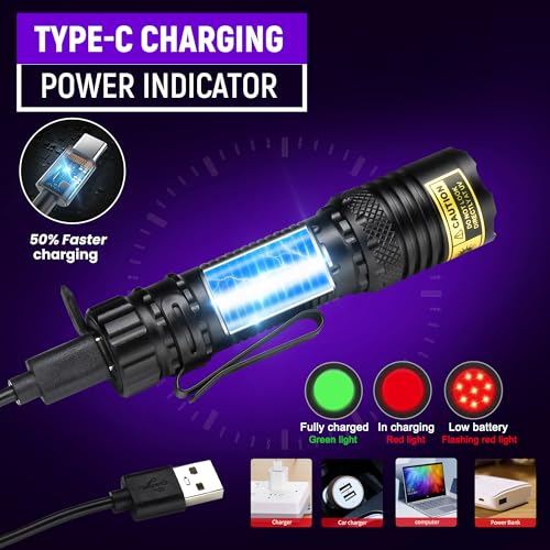 UV Flashlight 365 & 395nm Black Light (2 Count)
