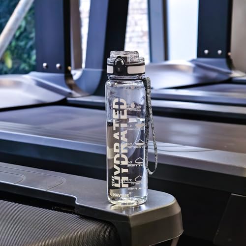 Water Bottle 32 oz Motivational Time Marker Tritan Bottle