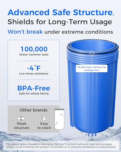 WHF21-BG 2-Stage Whole House Water Filter System, 5 Micron