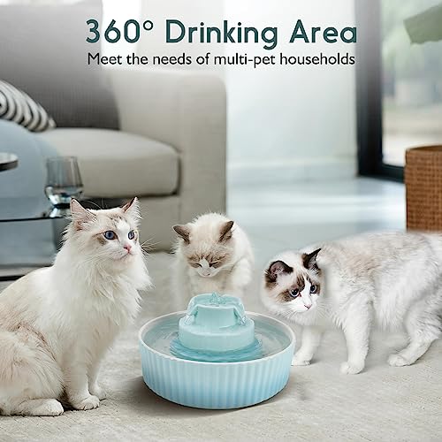 Ceramic Cat Water Fountain