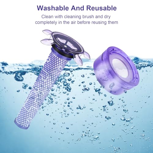 Upgraded V8 Cordless Vacuum Cleaner Filter for Dyson V8 Animal and V8 Absolute Cordless Vacuum (9 Count)