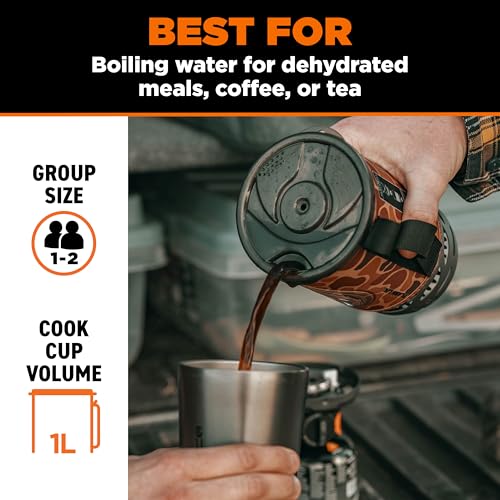 Flash 1.0L Portable Fast Boil Stove for Camping and Backpacking with 1