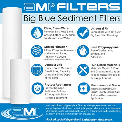 Whole House Water Filter Replacement Filter Cartridge Set for Iron Reduction
