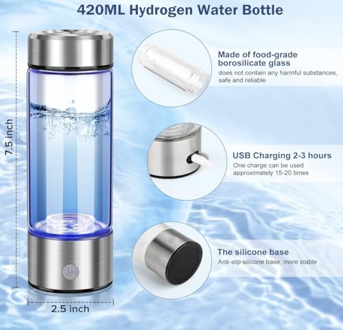 2026 Upgraded Premium Hydrogen Water Bottle Generator