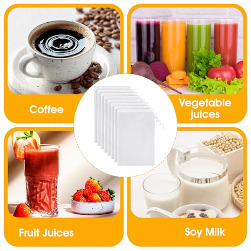 8 Pack Nut Milk Nylon Strainer