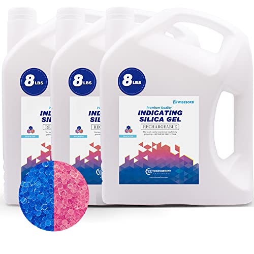 Net Weight 24LBS] Blue Indicating Silica Gel Beads Desiccants