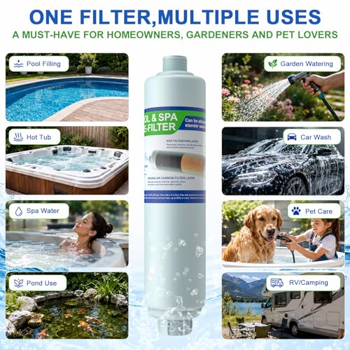 Garden Hose Filter for Filling Hot Tub (2 Count)