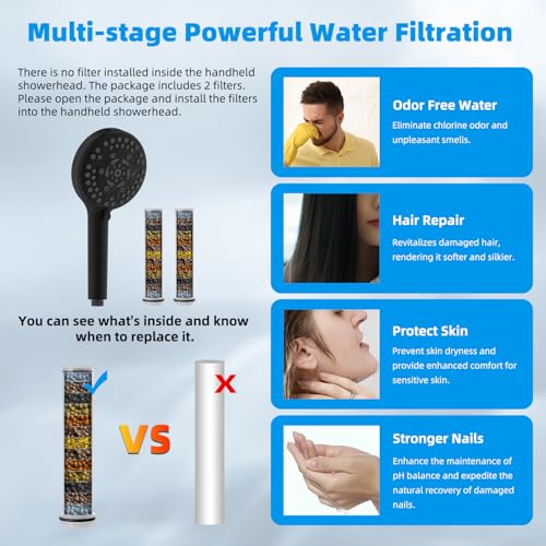 12" Dual Filtered Shower Head Combo