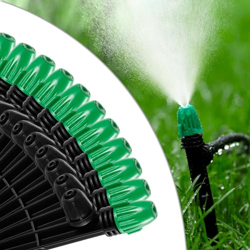 30PCS 1 4" Drip Irrigation Spray Emitters Lock Barbed Leak (30 Count)
