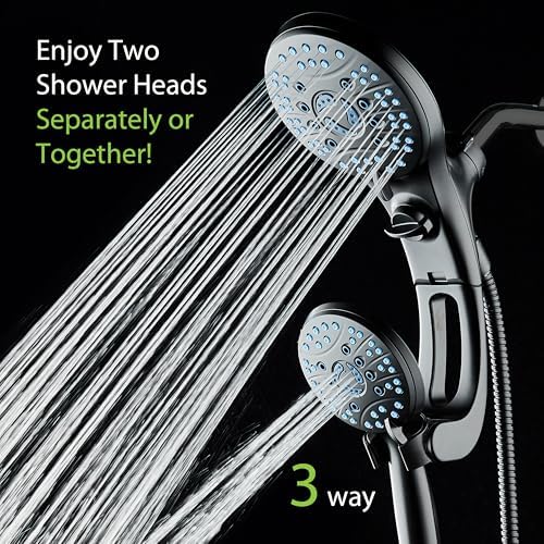 AquaCare 50 mode High Pressure Shower Head Combo with Arm & Dual Power Wash