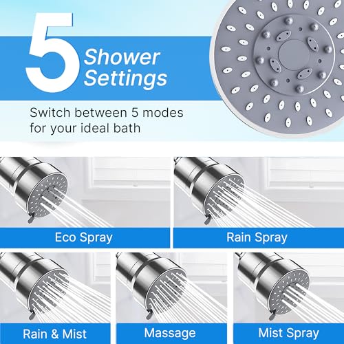 20 Stage Filtered Shower Head with High Pressure